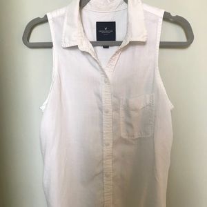American Eagle White Tank